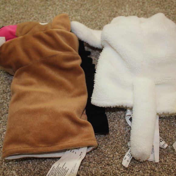 Ikea Hand Puppets Lot Horse Sheep Lion Pig Farm Animals Brown White Yellow Pink - Picture 6 of 7